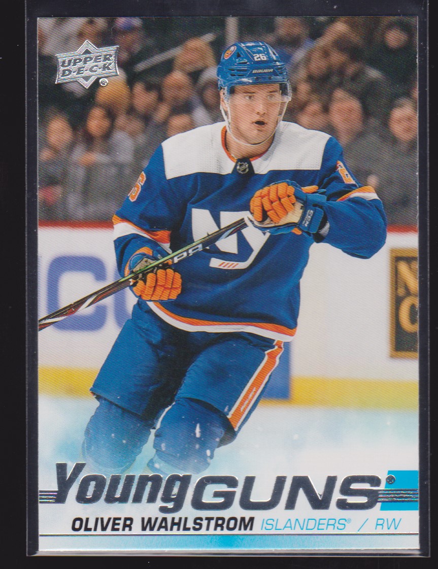 2019-20 Upper Deck #457 Oliver Wahlstrom YG RC YOUNG GUNS (image for) 2019-20 Upper Deck #457 Oliver Wahlstrom YG RC YOUNG GUNS